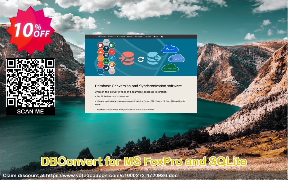 DBConvert for MS FoxPro and SQLite Coupon, discount DBConvert for MS FoxPro and SQLite formidable sales code 2023. Promotion: formidable sales code of DBConvert for MS FoxPro and SQLite 2023
