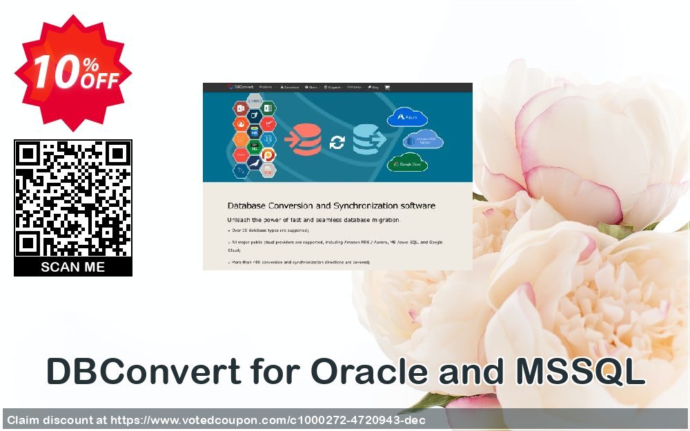 DBConvert for Oracle and MSSQL Coupon, discount DBConvert for Oracle and MSSQL awful sales code 2023. Promotion: awful sales code of DBConvert for Oracle and MSSQL 2023