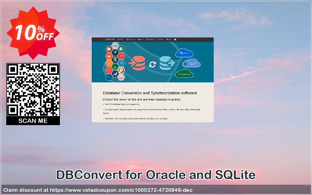 DBConvert for Oracle and SQLite Coupon, discount DBConvert for Oracle and SQLite best discount code 2023. Promotion: best discount code of DBConvert for Oracle and SQLite 2023