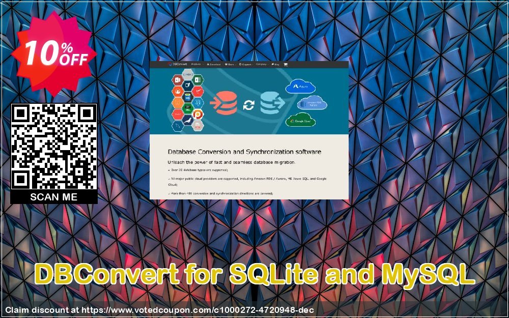 DBConvert for SQLite and MySQL Coupon, discount DBConvert for SQLite and MySQL hottest discounts code 2023. Promotion: hottest discounts code of DBConvert for SQLite and MySQL 2023