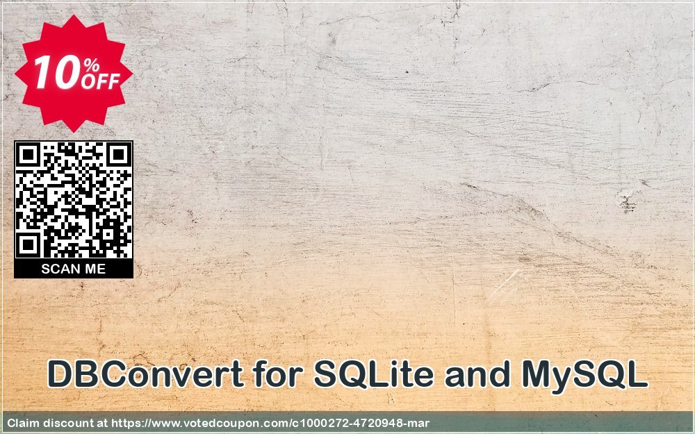 DBConvert for SQLite and MySQL Coupon Code May 2024, 10% OFF - VotedCoupon