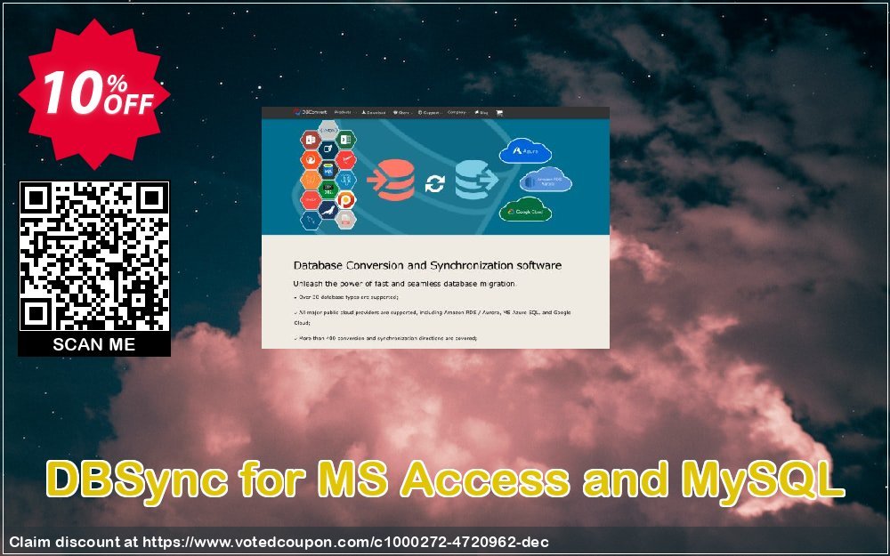 DBSync for MS Access and MySQL Coupon, discount DBSync for MS Access and MySQL excellent discounts code 2024. Promotion: excellent discounts code of DBSync for MS Access and MySQL 2024