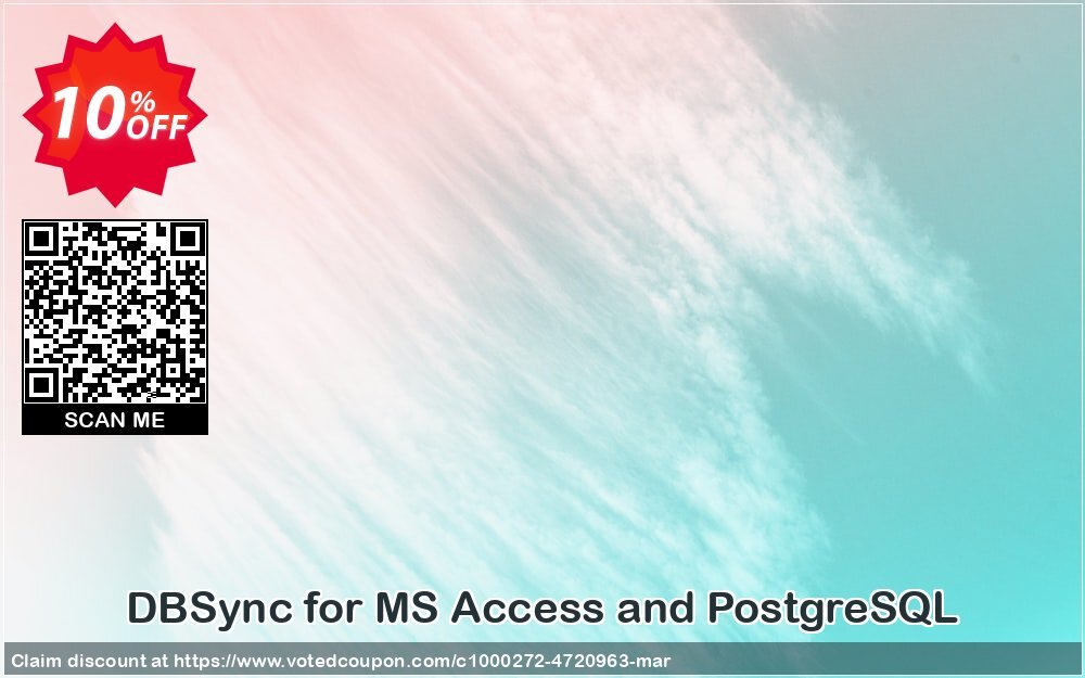DBSync for MS Access and PostgreSQL Coupon, discount DBSync for MS Access and PostgreSQL marvelous promotions code 2025. Promotion: marvelous promotions code of DBSync for MS Access and PostgreSQL 2024