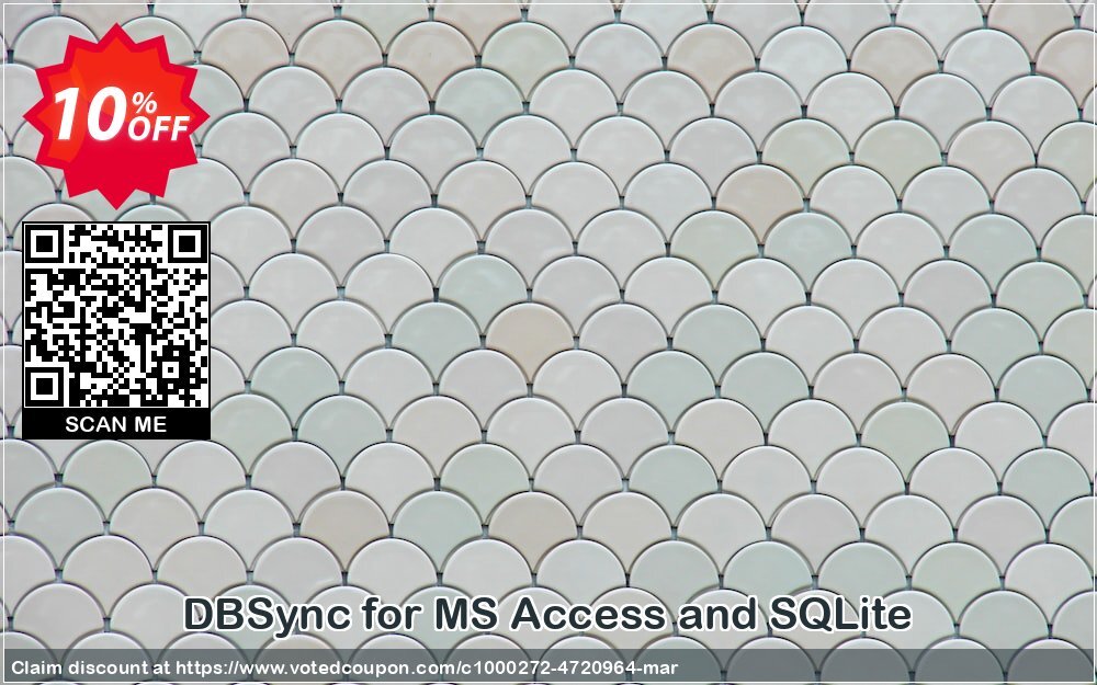 DBSync for MS Access and SQLite Coupon, discount DBSync for MS Access and SQLite wondrous sales code 2024. Promotion: wondrous sales code of DBSync for MS Access and SQLite 2024