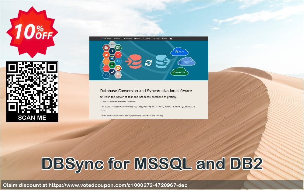 DBSync for MSSQL and DB2 Coupon, discount DBSync for MSSQL and DB2 amazing discount code 2023. Promotion: amazing discount code of DBSync for MSSQL and DB2 2023