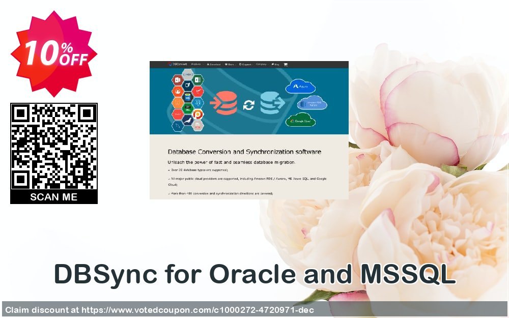 DBSync for Oracle and MSSQL Coupon, discount DBSync for Oracle and MSSQL hottest sales code 2023. Promotion: hottest sales code of DBSync for Oracle and MSSQL 2023