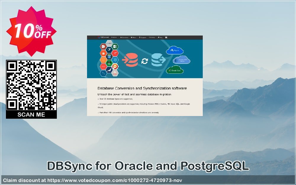 DBSync for Oracle and PostgreSQL Coupon, discount DBSync for Oracle and PostgreSQL exclusive offer code 2023. Promotion: exclusive offer code of DBSync for Oracle and PostgreSQL 2023