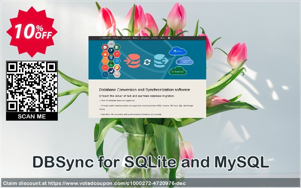 DBSync for SQLite and MySQL Coupon, discount DBSync for SQLite and MySQL amazing discounts code 2023. Promotion: amazing discounts code of DBSync for SQLite and MySQL 2023