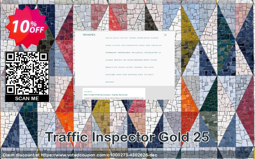Traffic Inspector Gold 25 Coupon, discount Traffic Inspector Gold 25 exclusive discount code 2023. Promotion: exclusive discount code of Traffic Inspector Gold 25 2023