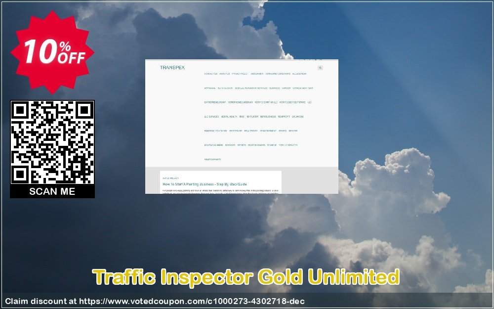 Traffic Inspector Gold Unlimited Coupon, discount Traffic Inspector Gold Unlimited exclusive promo code 2023. Promotion: exclusive promo code of Traffic Inspector Gold Unlimited 2023