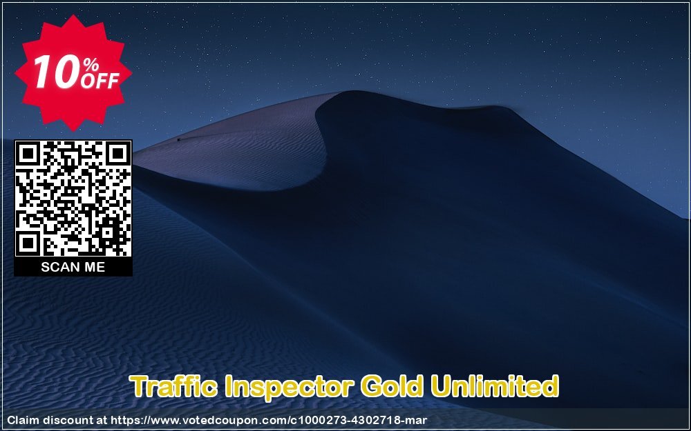 Traffic Inspector Gold Unlimited Coupon, discount Traffic Inspector Gold Unlimited exclusive promo code 2024. Promotion: exclusive promo code of Traffic Inspector Gold Unlimited 2024