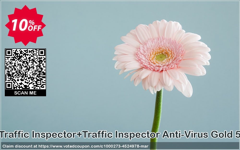 Traffic Inspector+Traffic Inspector Anti-Virus Gold 5 Coupon, discount Traffic Inspector+Traffic Inspector Anti-Virus powered by Kaspersky (1 Year) Gold 5 dreaded sales code 2024. Promotion: dreaded sales code of Traffic Inspector+Traffic Inspector Anti-Virus powered by Kaspersky (1 Year) Gold 5 2024