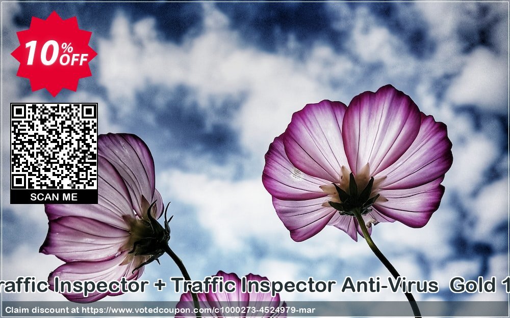 Traffic Inspector + Traffic Inspector Anti-Virus  Gold 10 Coupon, discount Traffic Inspector+Traffic Inspector Anti-Virus powered by Kaspersky (1 Year) Gold 10 excellent deals code 2024. Promotion: excellent deals code of Traffic Inspector+Traffic Inspector Anti-Virus powered by Kaspersky (1 Year) Gold 10 2024