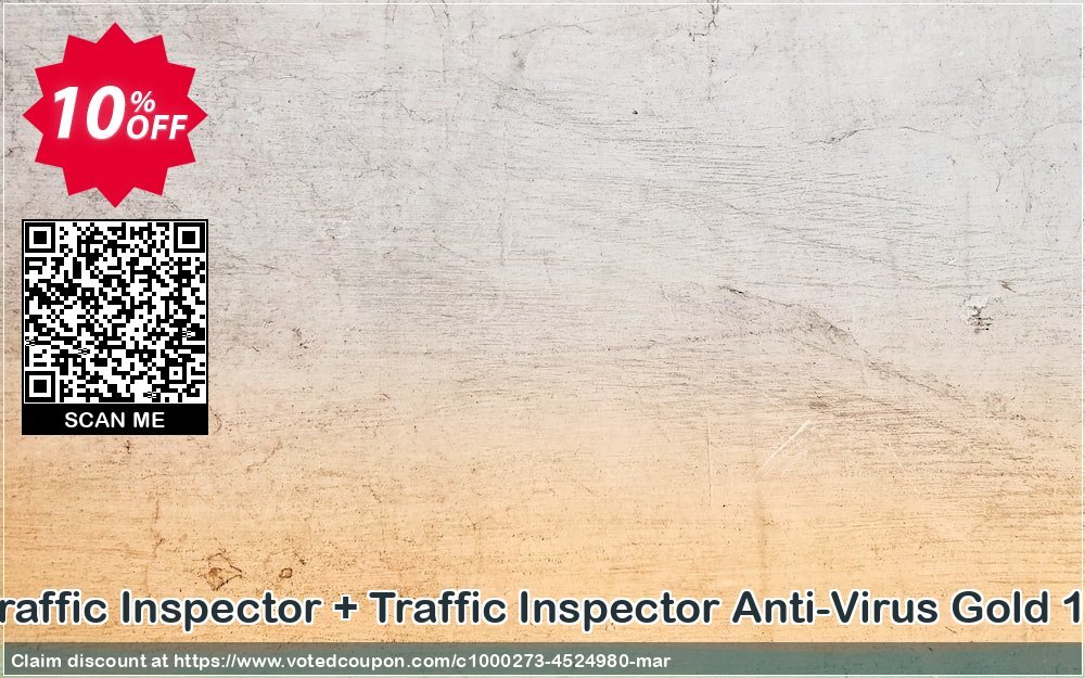 Traffic Inspector + Traffic Inspector Anti-Virus Gold 15 Coupon, discount Traffic Inspector+Traffic Inspector Anti-Virus powered by Kaspersky (1 Year) Gold 15 marvelous offer code 2024. Promotion: marvelous offer code of Traffic Inspector+Traffic Inspector Anti-Virus powered by Kaspersky (1 Year) Gold 15 2024