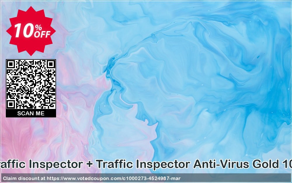 Traffic Inspector + Traffic Inspector Anti-Virus Gold 100 Coupon, discount Traffic Inspector+Traffic Inspector Anti-Virus powered by Kaspersky (1 Year) Gold 100 big offer code 2024. Promotion: big offer code of Traffic Inspector+Traffic Inspector Anti-Virus powered by Kaspersky (1 Year) Gold 100 2024