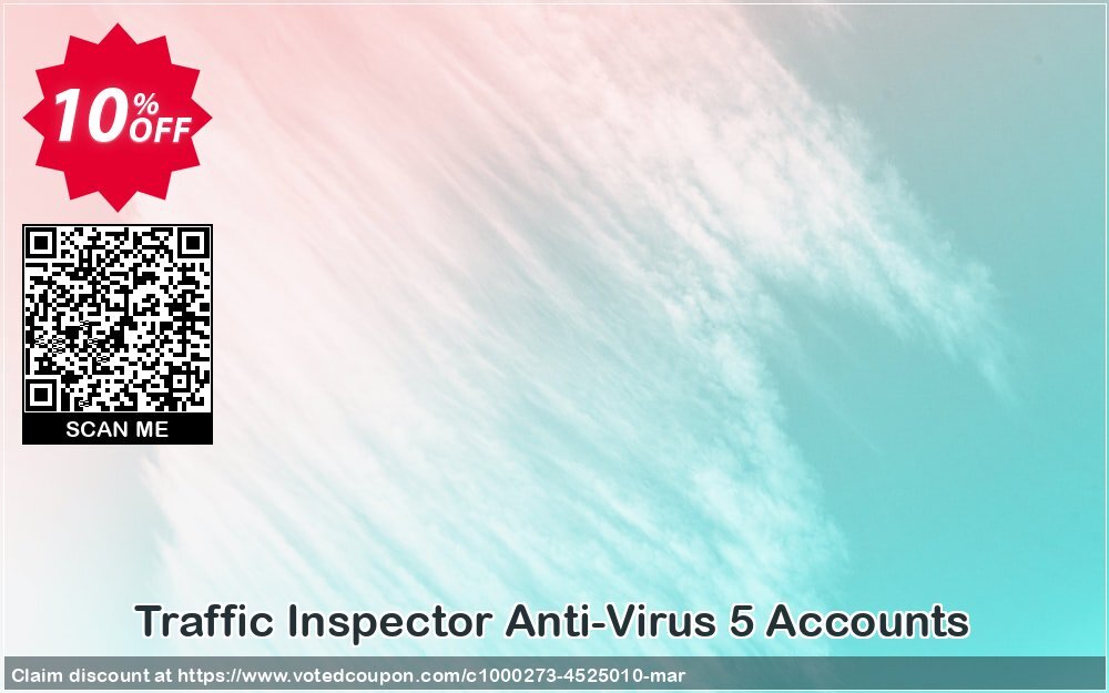 Traffic Inspector Anti-Virus 5 Accounts Coupon Code Apr 2024, 10% OFF - VotedCoupon