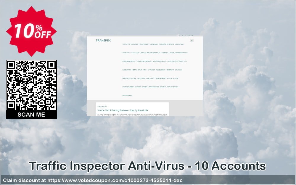 Traffic Inspector Anti-Virus - 10 Accounts Coupon, discount Traffic Inspector Anti-Virus powered by Kaspersky (1 Year) 10 Accounts hottest discounts code 2023. Promotion: hottest discounts code of Traffic Inspector Anti-Virus powered by Kaspersky (1 Year) 10 Accounts 2023