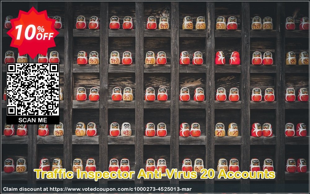 Traffic Inspector Anti-Virus 20 Accounts Coupon Code May 2024, 10% OFF - VotedCoupon