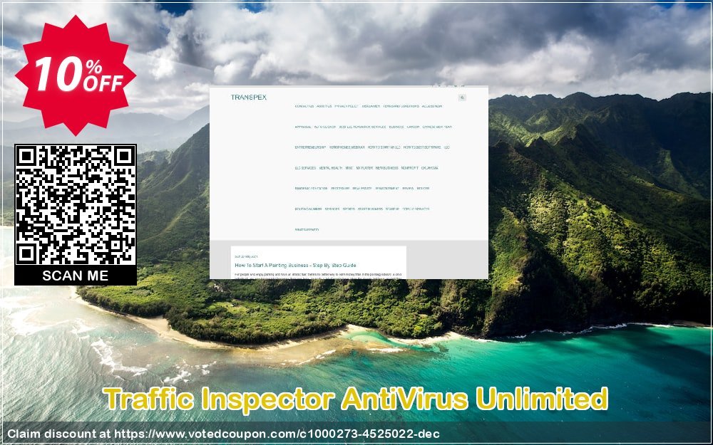 Traffic Inspector AntiVirus Unlimited Coupon, discount Traffic Inspector Anti-Virus powered by Kaspersky (1 Year) Unlimited formidable offer code 2023. Promotion: formidable offer code of Traffic Inspector Anti-Virus powered by Kaspersky (1 Year) Unlimited 2023