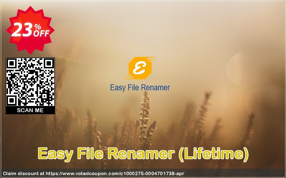 Easy File Renamer, Lifetime  voted-on promotion codes