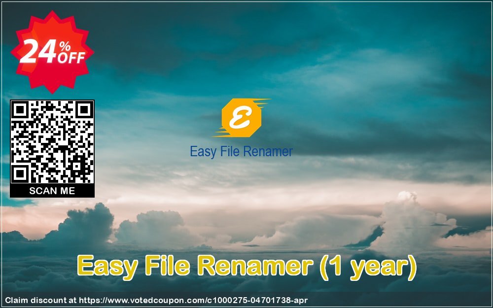 Easy File Renamer, Yearly  voted-on promotion codes