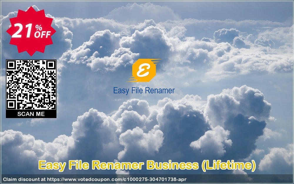 Easy File Renamer Business, Lifetime  voted-on promotion codes