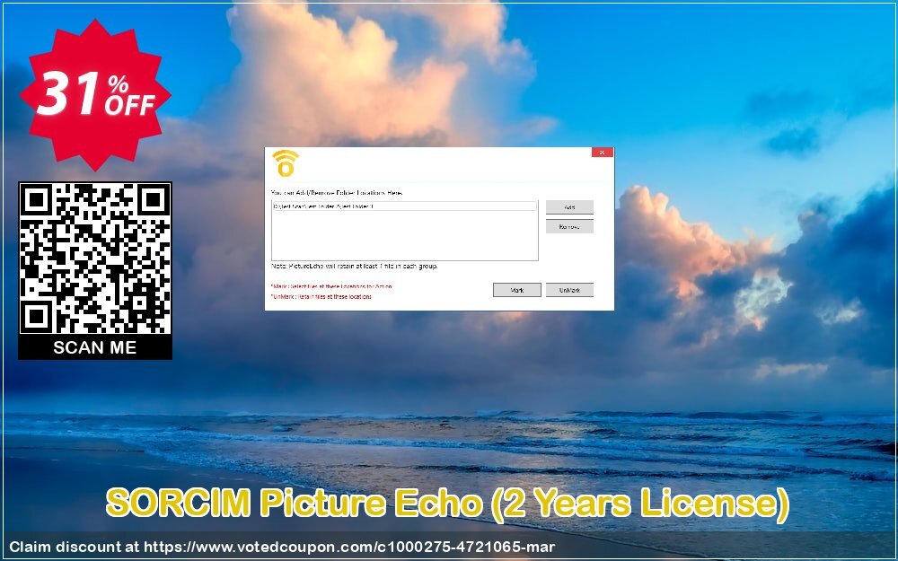 SORCIM Picture Echo, 2 Years Plan  Coupon, discount Picture Echo Stunning sales code 2024. Promotion: amazing promotions code of Picture Echo 2024