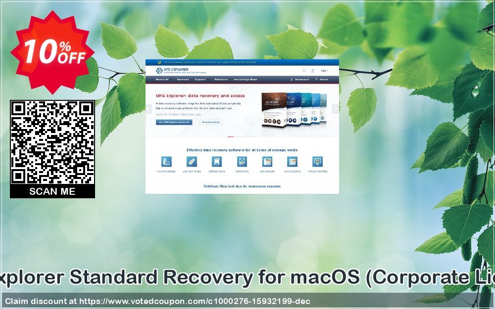 UFS Explorer Standard Recovery for MACOS, Corporate Plan  Coupon, discount UFS Explorer Standard Recovery for macOS - Corporate License (1 year of updates) marvelous promotions code 2023. Promotion: marvelous promotions code of UFS Explorer Standard Recovery for macOS - Corporate License (1 year of updates) 2023