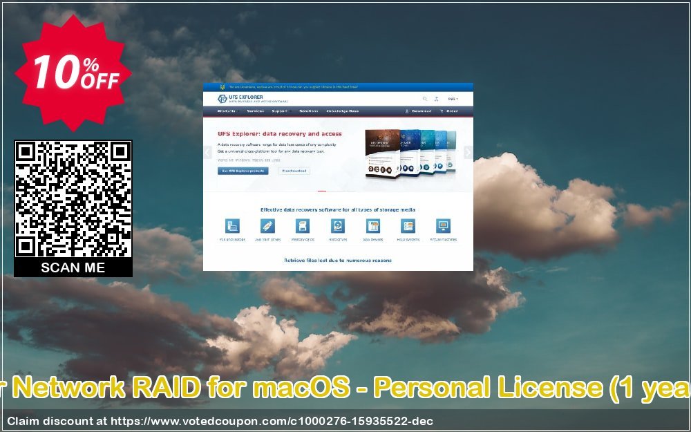 UFS Explorer Network RAID for MACOS - Personal Plan, Yearly of updates  Coupon, discount UFS Explorer Network RAID for macOS - Personal License (1 year of updates) awesome promo code 2023. Promotion: awesome promo code of UFS Explorer Network RAID for macOS - Personal License (1 year of updates) 2023