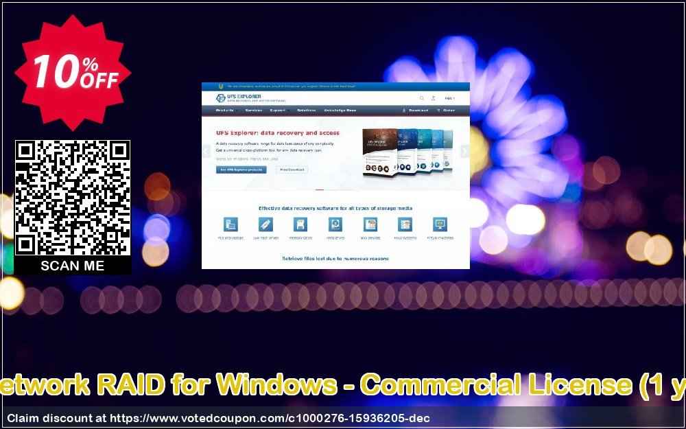 UFS Explorer Network RAID for WINDOWS - Commercial Plan, Yearly of updates  Coupon, discount UFS Explorer Network RAID for Windows - Commercial License (1 year of updates) amazing deals code 2023. Promotion: amazing deals code of UFS Explorer Network RAID for Windows - Commercial License (1 year of updates) 2023