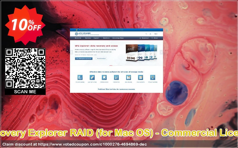 Recovery Explorer RAID, for MAC OS - Commercial Plan Coupon, discount Recovery Explorer RAID (for Mac OS) - Commercial License exclusive sales code 2023. Promotion: exclusive sales code of Recovery Explorer RAID (for Mac OS) - Commercial License 2023