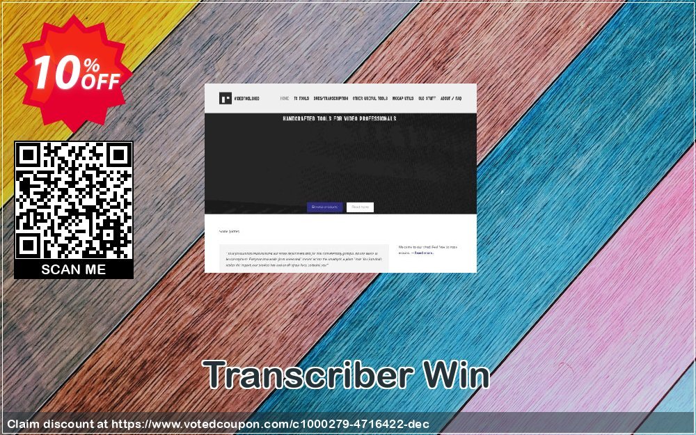Transcriber Win Coupon, discount Transcriber Win wonderful sales code 2024. Promotion: wonderful sales code of Transcriber Win 2024