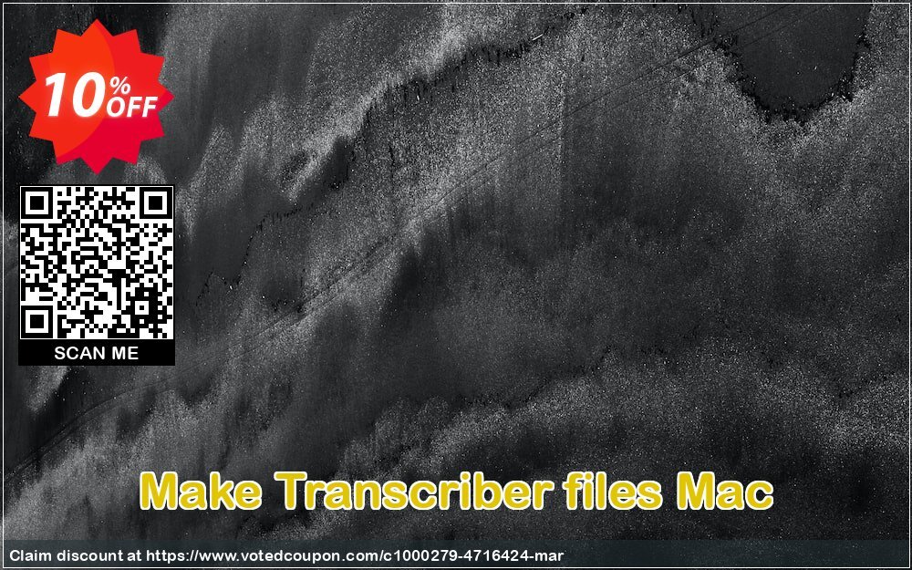 Make Transcriber files MAC Coupon Code May 2024, 10% OFF - VotedCoupon