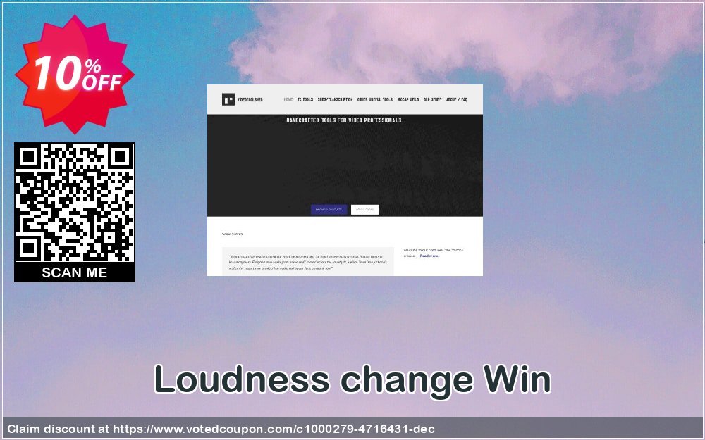Loudness change Win Coupon, discount Loudness change Win dreaded offer code 2024. Promotion: dreaded offer code of Loudness change Win 2024
