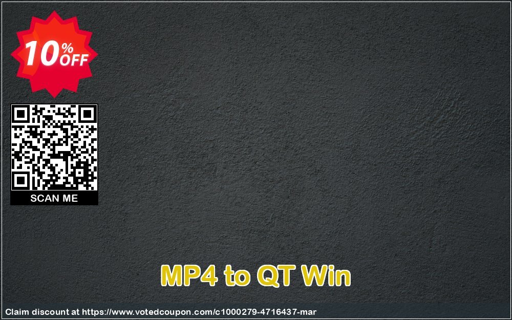 MP4 to QT Win Coupon Code May 2024, 10% OFF - VotedCoupon