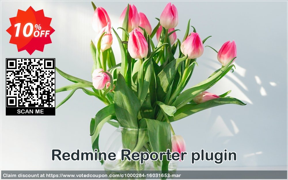 Redmine Reporter plugin Coupon, discount Redmine Reporter plugin Special promo code 2024. Promotion: awful discounts code of Redmine Reporter plugin 2024