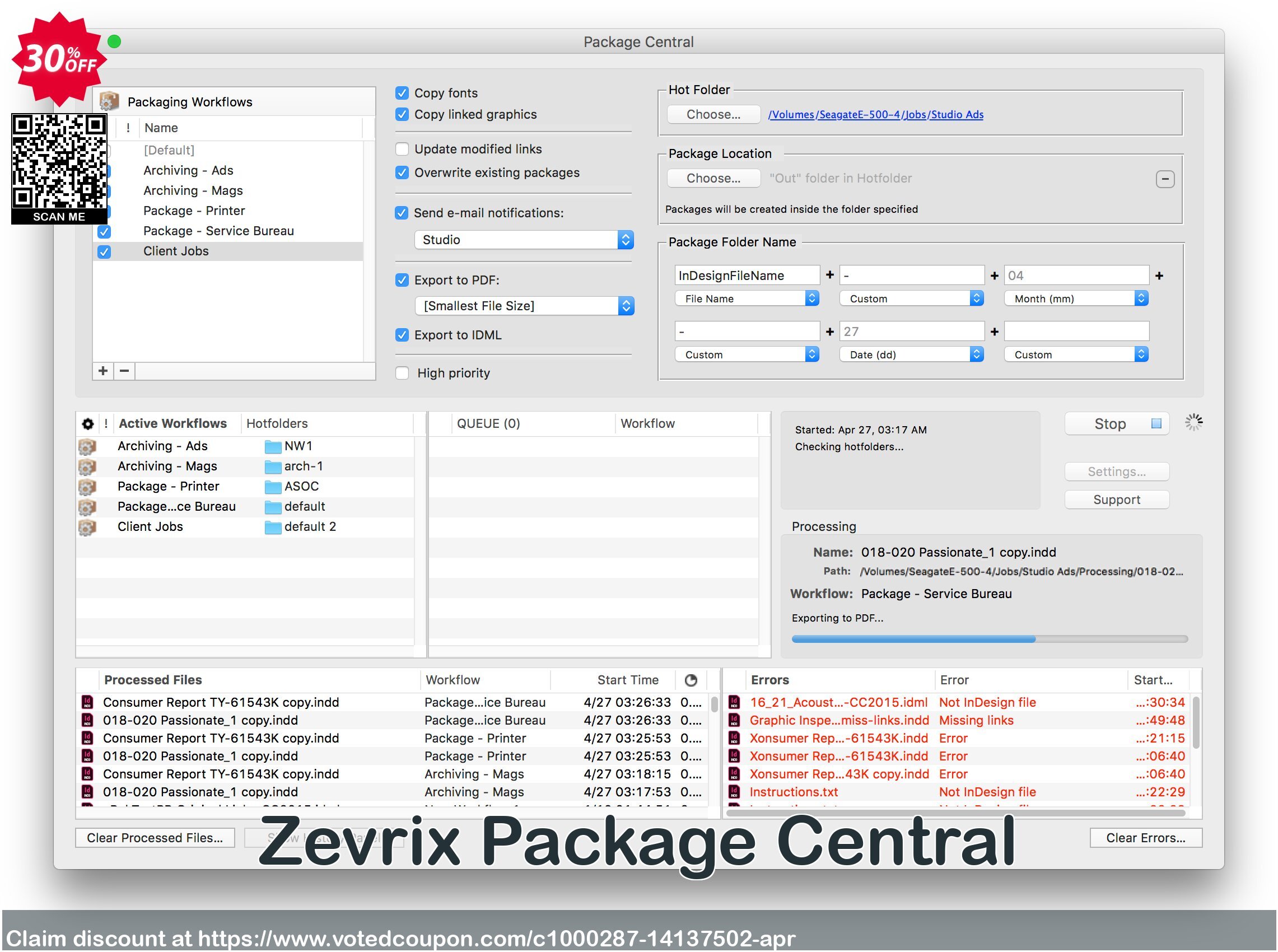 Zevrix Package Central voted-on promotion codes