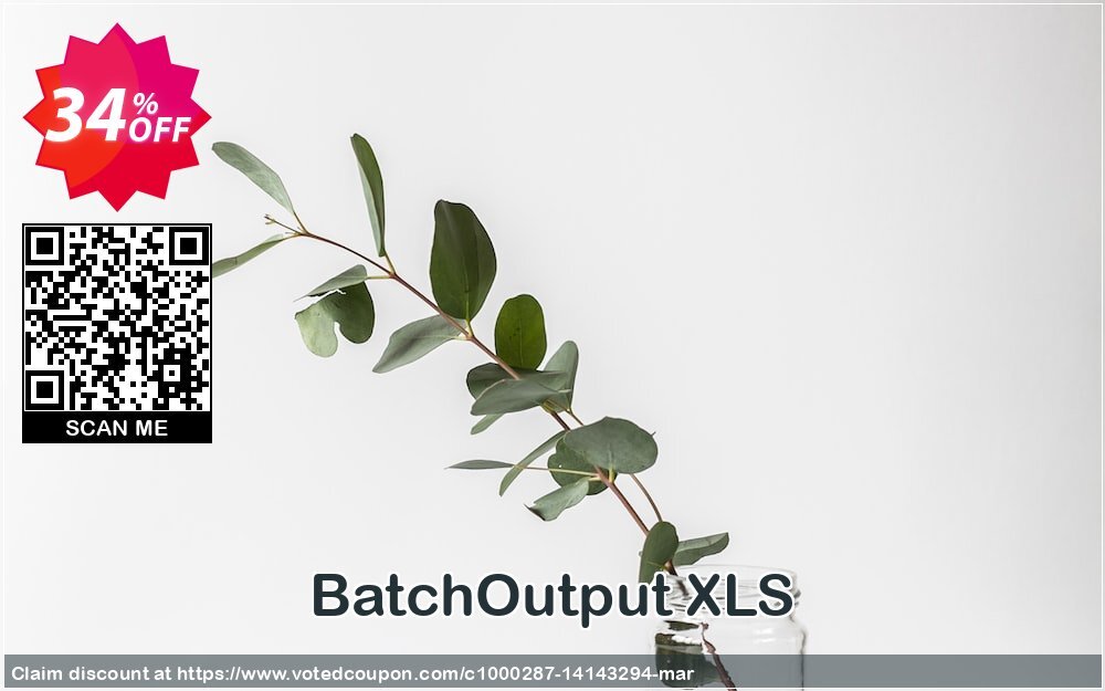 BatchOutput XLS Coupon Code May 2024, 34% OFF - VotedCoupon