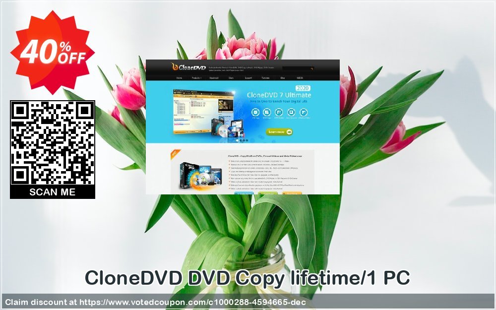 CloneDVD DVD Copy lifetime/1 PC Coupon, discount CloneDVD DVD Copy lifetime/1 PC impressive offer code 2023. Promotion: impressive offer code of CloneDVD DVD Copy lifetime/1 PC 2023