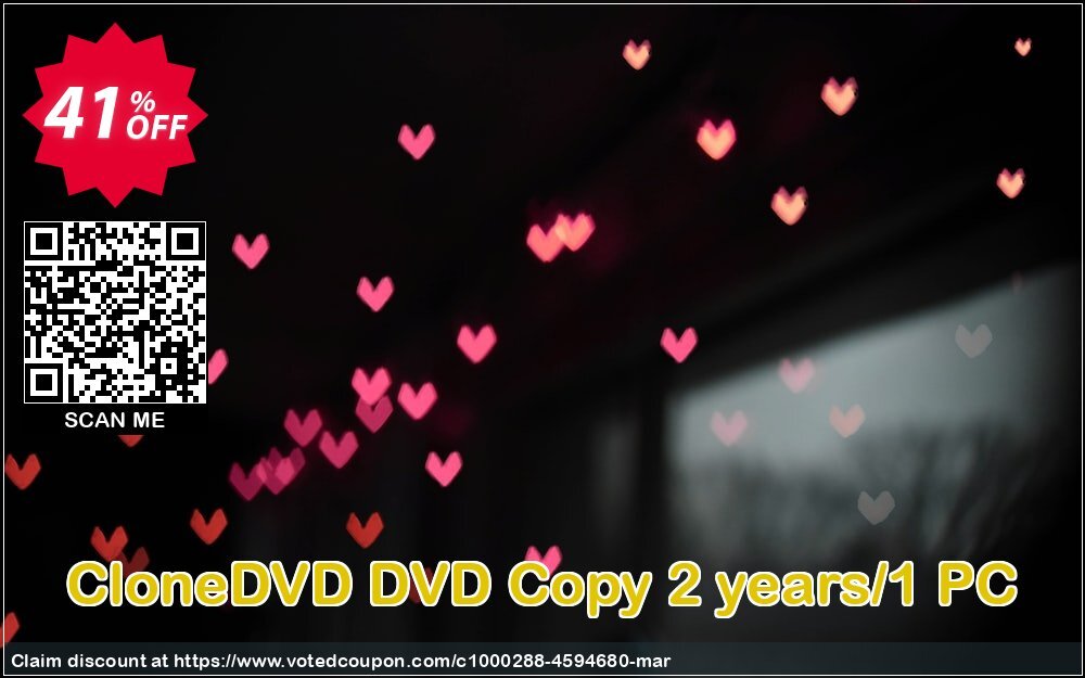 CloneDVD DVD Copy 2 years/1 PC Coupon, discount CloneDVD DVD Copy 2 years/1 PC exclusive discount code 2024. Promotion: exclusive discount code of CloneDVD DVD Copy 2 years/1 PC 2024