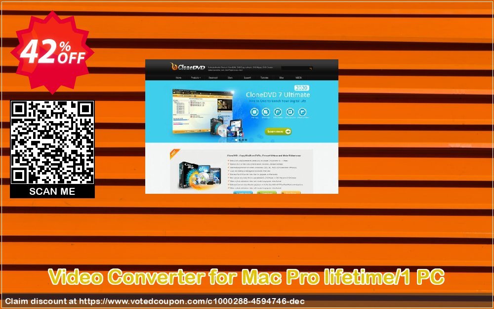 Video Converter for MAC Pro lifetime/1 PC Coupon, discount Video Converter for Mac Pro lifetime/1 PC big promotions code 2023. Promotion: big promotions code of Video Converter for Mac Pro lifetime/1 PC 2023