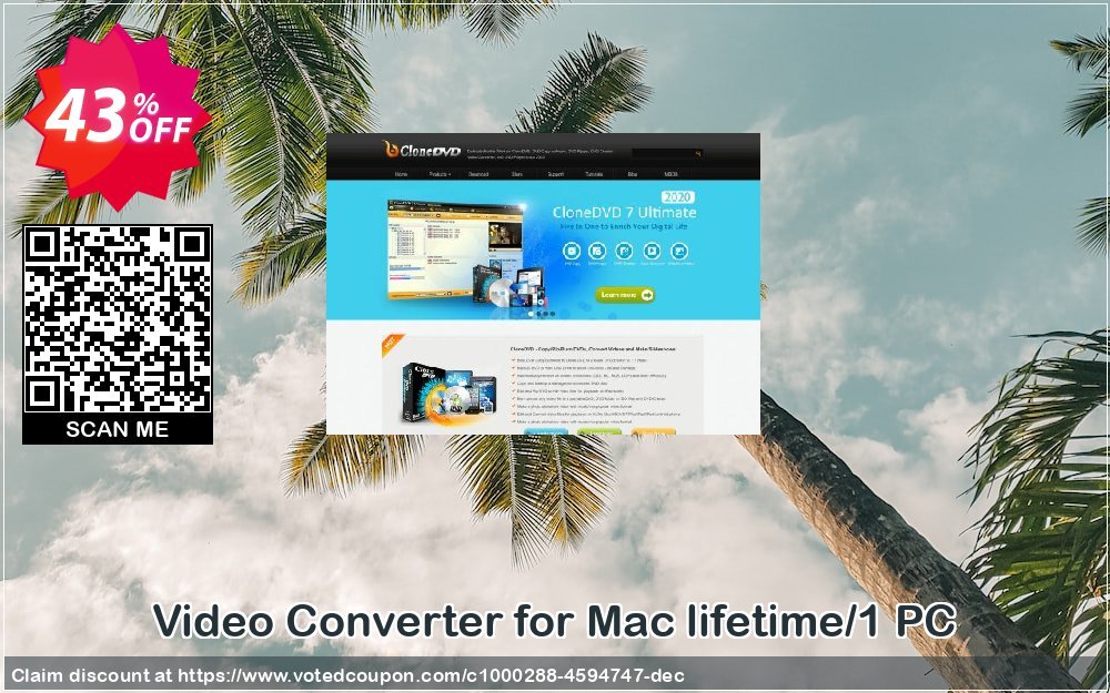 Video Converter for MAC lifetime/1 PC Coupon, discount Video Converter for Mac lifetime/1 PC hottest sales code 2023. Promotion: hottest sales code of Video Converter for Mac lifetime/1 PC 2023