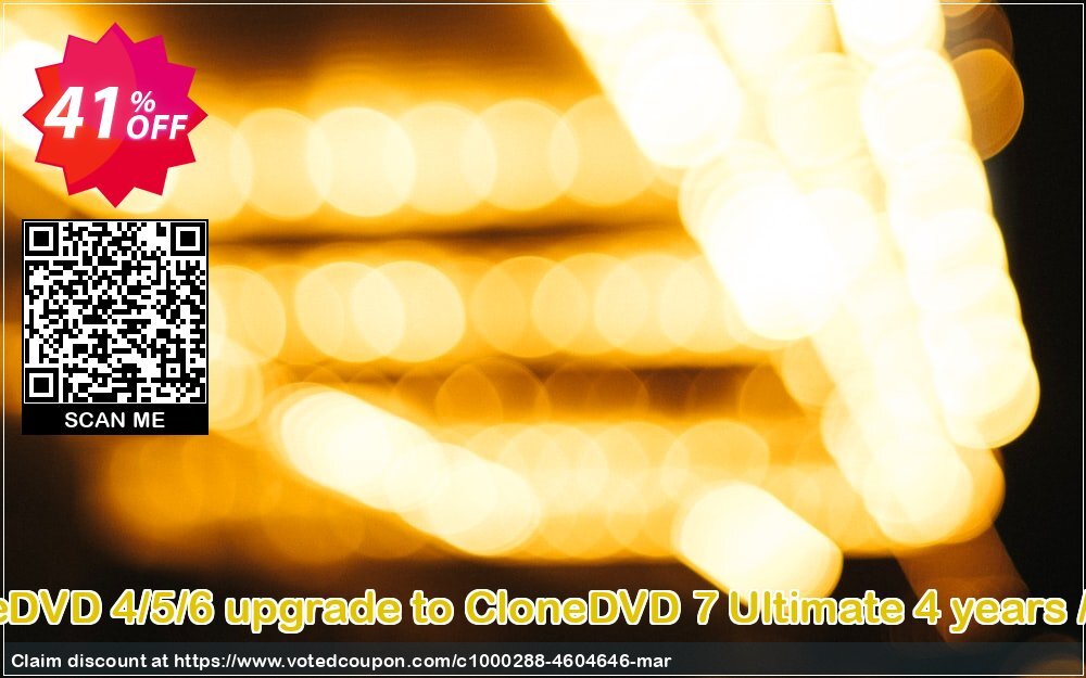 CloneDVD 4/5/6 upgrade to CloneDVD 7 Ultimate 4 years / 1 PC Coupon Code May 2024, 41% OFF - VotedCoupon