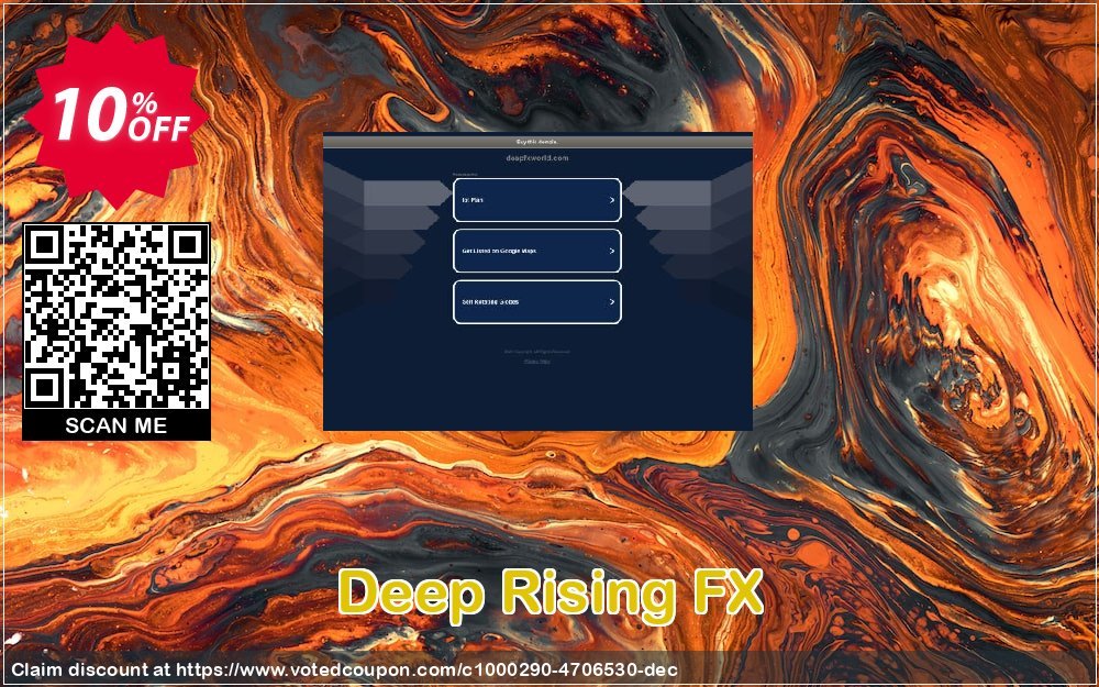 Deep Rising FX Coupon, discount Deep Rising FX awesome sales code 2023. Promotion: awesome sales code of Deep Rising FX 2023