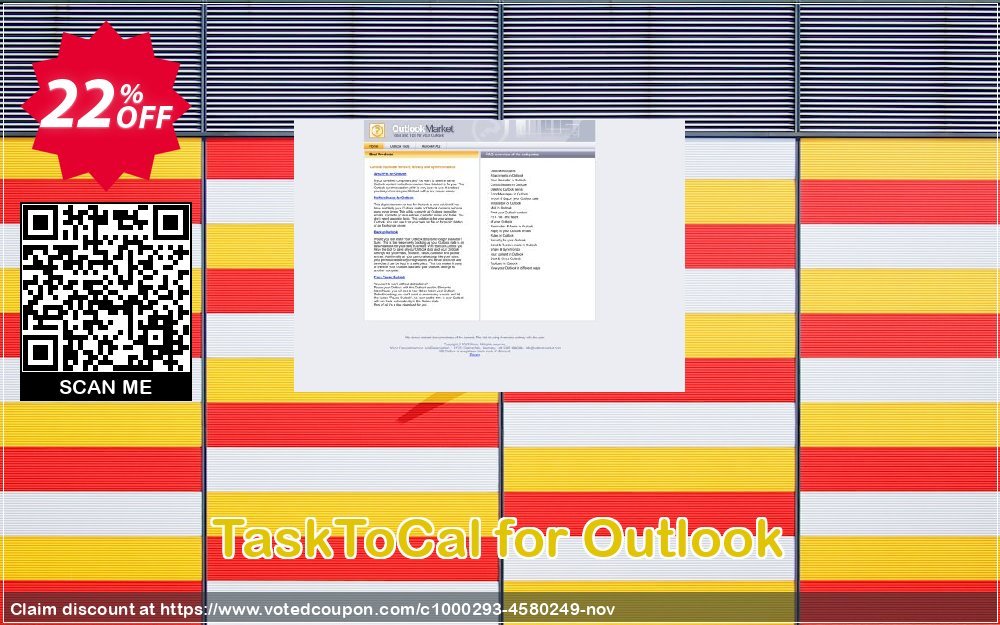 TaskToCal for Outlook Coupon, discount TaskToCal for Outlook marvelous promotions code 2023. Promotion: marvelous promotions code of TaskToCal for Outlook 2023
