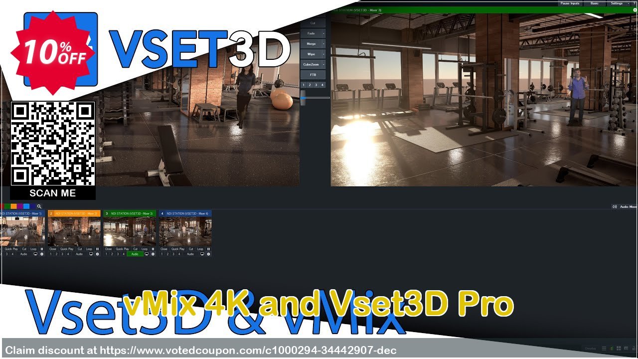 vMix 4K and Vset3D Pro Coupon, discount vMix 4K and Vset3D Pro Best offer code 2023. Promotion: Best offer code of vMix 4K and Vset3D Pro 2023
