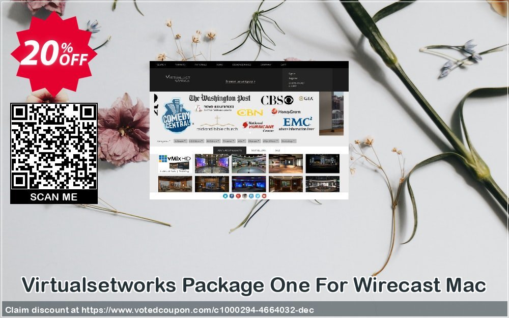 Virtualsetworks Package One For Wirecast MAC Coupon Code May 2024, 20% OFF - VotedCoupon