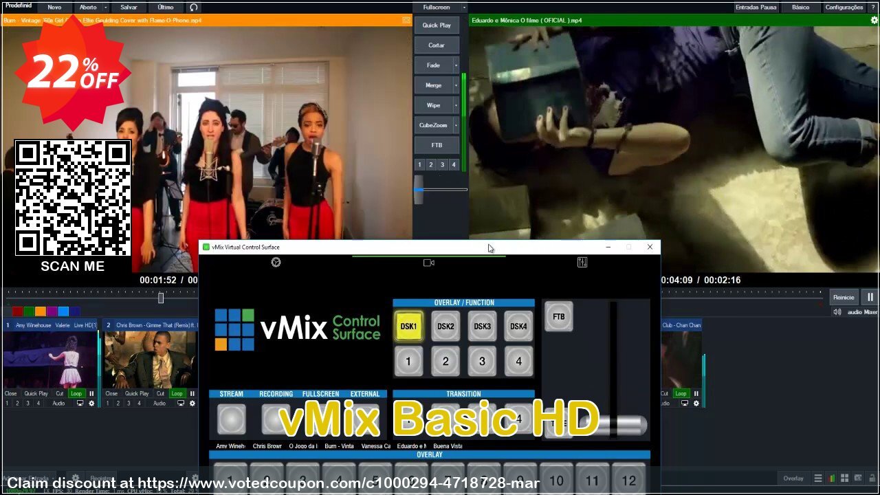 vMix Basic HD voted-on promotion codes