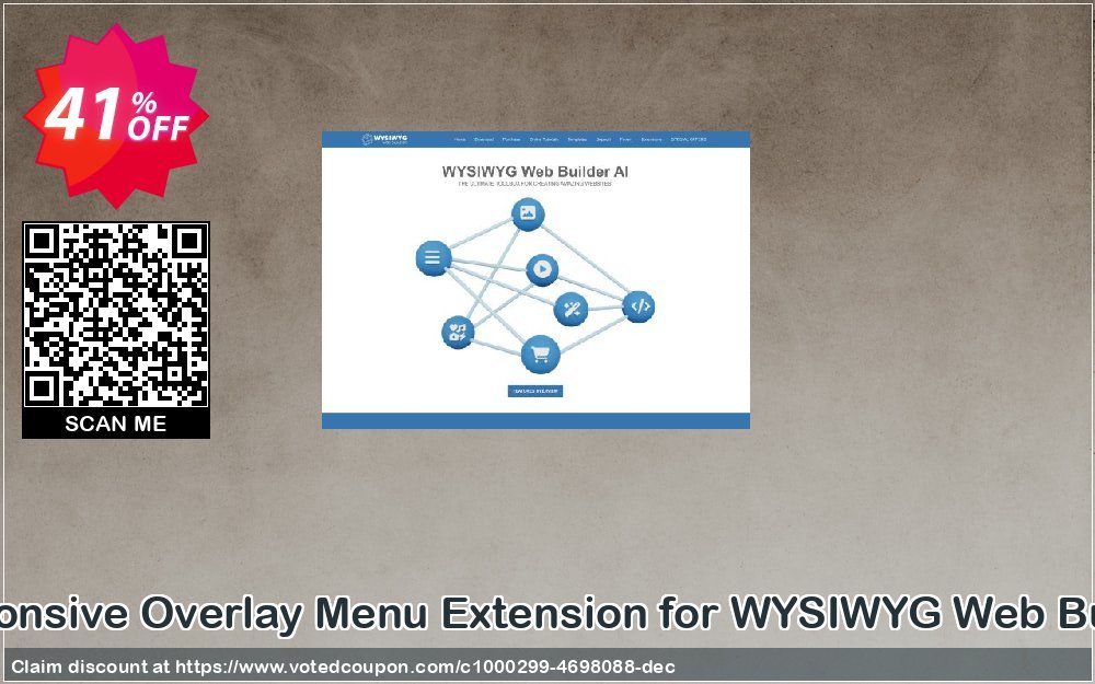 Responsive Overlay Menu Extension for WYSIWYG Web Builder Coupon, discount Summer Sale. Promotion: exclusive sales code of Responsive Overlay Menu Extension for WYSIWYG Web Builder 2023