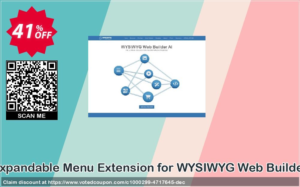 Expandable Menu Extension for WYSIWYG Web Builder Coupon, discount Summer Sale. Promotion: stirring promotions code of Expandable Menu Extension for WYSIWYG Web Builder 2023